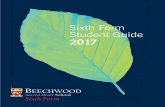 Sixth Form Student Guide - Beechwood Sacred Heart School · 2020-02-06 · UCAS personal statement workshop Registration on UCAS Apply Open Day visits Gap Year Talk Optional careers