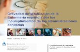 Gravedad de la situación de la Enfermería española por los ... · Nuevos perfiles enfermeros: la especialización en enfermería 1 Gravedad de la situación de la Enfermería española