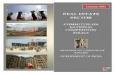 REAL ESTATE SECTOR - iica.nic.in Estate Sector.pdf · 4. Real Estate is the 2 nd largest sector employing people in India, next only to Agriculture. According the Economic Survey