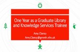 One Year as a Graduate Library and Knowledge Services Trainee · -Managing leaflet/health promotion resource collection-Office based library ... CILIP Conference 2019 It’s Great