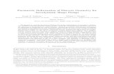 Parametric Deformation of Discrete Geometry for ...€¦ · geometry modeling paradigms, followed by a focused survey of deformation techniques for discrete geometry. The main thrust
