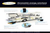 Renewable energy solutions · PDF file 2018-03-21 · Renewable energy solutions. For work trucks, long haul trucks, and service vehicles. Go Power! heavy-duty inverters will run AC