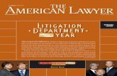 Litiigation Department of the Year - Gibson, Dunn & Crutcher€¦ · son Dunn partners Theodore Boutrous, Jr., scott Edelman, and Andrea Neuman. They, along with Carter, were convinced