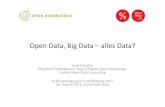 Open Data, Big Data –alles Data? - archiv.educa.charchiv.educa.ch/sites/default/files/uploads/2017/05/g... · 2017-05-10 · Open Data und MyData SFIB Tagung 24.8.2015 Open Data,