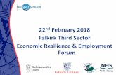 22nd February 2018 - CVS Falkirk · 2018-03-15 · •Employer Recruitment Incentives ... 13 in Scotland mainly in NHS/SERCO. Partnership •Licence holder - Falkirk Council Employment