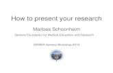 How to present your research · Informative speech objectives, goal, arrangement, slides . Speaking situations • Topic • Audience • Occasion • Setting • Credibility Become