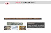 INNOVATIVE ENGINEERING SOLUTIONS - VCG Continental · 2017-07-31 · VCG Engineering capabilities minimize your investment ... Design, manufacturing, sale and services of metal racking,