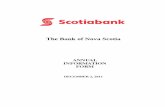 The Bank of Nova Scotia · TABLE OF CONTENTS Distribution Notice ..... ..... 1