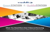 When You Need More than Videoconferencing...Vaddio’s GroupSTATION is for mid- to large-size meeting spaces designed for 10-20 people to collaborate with remote participants, share