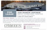 FLEX SPACE FOR LEASE - LoopNetimages1.loopnet.com/d2/6qAnmNZKKRyK2oTjOU1EGnc_NBmyhcam… · 358 Baker Avenue: This first class flex building that offers West Concord charm and flexible