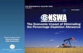 The Economic Impact of Eliminating the Percentage Depletion ......IHS ECONOMICS & COUNTRY RISK Presentation The Economic Impact of Eliminating the Percentage Depletion Allowance Report