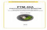PPTTMM--4488AAphyto-sensor.com/docs/PTM-48A-Quick-Reference-Guide-(4.2).pdf · PTM-48A Photosynthesis Monitor User’s Guide Automatic and manual mode Manual Mode Manual mode is used