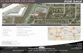 ±1.44 ACRES OF LAND FOR SALE€¦ · 01/07/2018  · FOR SALE 14001 DALLAS PKWY • 11TH FLOOR • DALLAS, TEXAS 75240 • p 972.419.4000 • f 972.419.4099 For detailed information: