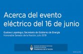 Acerca del evento eléctrico del 16 de junio · Honorable Senado de la Nación, julio 2019 190702 vgr2050. Secretaría de Energía 2 Contenidos 1.Conceptos generales sobre sistemas