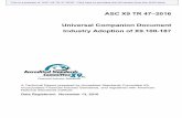 ASC X9 TR 47–2016 Universal Companion Document Industry ... · ASC X9 TR 47–2016 Universal Companion Document . Industry Adoption of X9.100-187 . A Technical Report prepared by