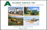 ALAMO GROUP INC · Everest®, H.P. Fairfield™, Old Dominion rush™, R.P.M. Tech™ and other brand names alamo-group.com 9 INDUSTRIAL DIVISION Sales and Distribution RPM Loader