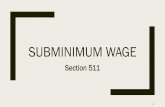 Subminimum Wagenmlegis.gov/handouts/LHHS 100918 Item 9 DVR 511 Subminimum Wage PPT.pdfSep 18, 2010  · minimum wages must still receive career counseling and information & referral