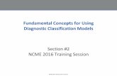 Fundamental Concepts for Using Diagnostic Classification Models · 2019-01-12 · Fundamental Concepts for Using Diagnostic Classification Models Section #2 NCME 2016 Training Session