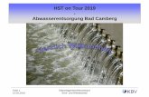 HST on Tour 2019 Abwasserentsorgung Bad Camberg · 2019-02-15 · Ems- und Wörsbachtal Dienstleistungen für Mitgliedskommunen Betrieb von zwei Teichkläranlagen Überwachung, Kontrolle,