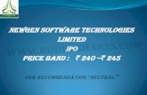 Newgen Software Technologies LIMITED IPO Price Band Software... · Kotak Mahindra Bank, Philippines Resource Saving Bank, ICICI Prudential Life Insurance, Reliance General Insurance,