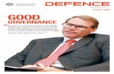 GOVeRNANCe · and Records Management, the release of the electronic Defence Security Manual, along with some timely words on Defence branding and use of the Defence logo. Who ever
