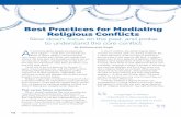 Best Practices for Mediating Religious Conflicts · Religious Conflicts Slow down, focus on the past, and probe to understand the core conflict By Sukhsimranjit Singh A ll across