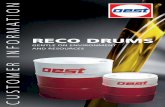 RECO DRUMS · 2020-03-02 · drums in the same design but without the Oest lettering. These RECO drums are especially conditioned and are therefore reusable. Besides the advantages