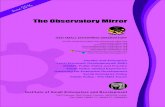 The Observatory MirrorThe Observatory Mirror ISED SMALL ENTERPRISE OBSERVATORY June 2016 Institute of Small Enterprises and Development ISED House, ISED Road, Cochin -682028, India.