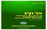 Pakistan Journal of Computer and Information Systemspastic.gov.pk/downloads/PJCIS/PJCIS_V3_2.pdfDr. Ali Daud University of Jeddah, Kingdom of Saudi Arabia Dr. Arshad Aziz ... Dr. Saima