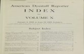 AMERICAN DYESTUFF REPORTER 44E American Dyestuff …AMERICAN DYESTUFF REPORTER 44E American Dyestuff Reporter INDEX TO VOLUME X January 2, 1922, to June 19, 1922, Inclusive [Note—Extra