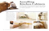 Installing Kitchen Cabinets - Fine HomebuildingInstalling Kitchen Cabinets Careful planning and knowing exactly where the framing is help factory-made cabinets go in quickly and easily