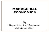 MANAGERIAL ECONOMICSnmssvcollege.com/wp-content/uploads/2017/11/managerial_econo… · Managerial Economics & Theory Managerial economics applies microeconomic theory to business