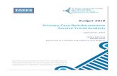 Budget 2018 Primary Care Reimbursement Service Trend ...budget.gov.ie/Budgets/2018/Documents/8.Primary Care... · The reduction in spend on these schemes helped to offset and reduce