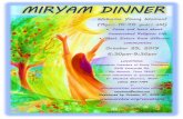 MIRYAM DINNE R · 2019-09-24 · MIRYAM DINNER Ven y conoce acerca de la vida Consagrada. Conoce hermanas de diferentes comunidades religiosas. LUGAR: Misioneras Catequistas de la