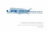 linical Practice Guideline - United Rheumatology · rheumatology fellowship programs. At this time, the literature consists mostly of small studies, often using only one manufacturers