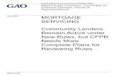 GAO-16-448, Mortgage Servicing: Community Lenders Remain ...Regional, and Other Banks, First Quarter 2008 through Third Quarter 2015 (percentage) 14 Figure 3: Percentage of Community