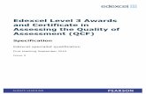 Edexcel Level 3 Awards and Certificate in Assessing the Quality … · 2018-12-04 · Edexcel Level 3 Award in Assessing Vocationally Related Achievement (QCF) 12 Edexcel Level 3