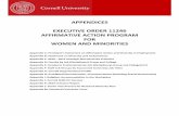 APPENDICES EXECUTIVE ORDER 11246 AFFIRMATIVE ACTION ... · and the depth of our commitment to freedom, equity, and reason. Each member of the Cornell ... Philosophy 17 17 Physics