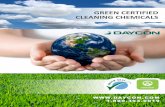 GREEN CERTIFIED CLEANING CHEMICALS Mildly acidic restroom cleaners that remove lime, soap, scum, grease,