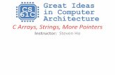 C Arrays, Strings, More Pointers - University of California ...inst.eecs.berkeley.edu/~cs61c/resources/su18_lec/Lecture...Arrays Basics •Pitfall: An array in C does not know its