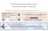 While you’re waiting, check out some upcoming CDFA events… · 2019-08-29 · Reshoring is happening! 61% of larger companies surveyed “are considering bringing manufacturing