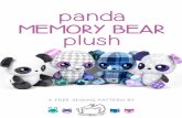 MEMORY BEAR plush · You may not reproduce, share, freely distribute, or sell this pattern as your own in digital or printed form. panda memory bear plush scgg mgoehd fuficezn a.