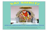 SPECIAL INAUGURATION ANNIVERSARY ISSUE issue.pdf · Shri Shirdi Saibaba Temple 46-16 Robinson Street Flushing NY USA 11355, ... grama yantra etc.) and Aroopa (formless). We begin