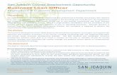 San Joaquin County Employment Opportunity Business Loan Officer 2020 Business Loan... · 2020-06-11 · Business Loan Officer Typical Duties Interviews loan applicants to determine