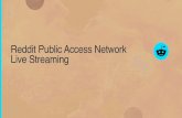 Reddit Public Access Network Live Streaming · Instagram 41% Twitter 58% Snapchat 71% Pinterest 14% Facebook UNDUPLICATED US AUDIENCE. OUR AUDIENCE SOURCE: Reddit Internal, 2019;