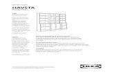 Storage series - IKEA · 2019-09-04 · Coffee tables HAVSTA coffee table 100×75cm, H48cm. Solid wood. Lower shelf included. Dark brown 204.041.99 £110 Grey 004.142.03 £110 White