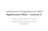 Laboratorio di Progettazione Webdidawiki.cli.di.unipi.it/.../bdd...applicazioniweb.pdf · • Termina con l’estensione .php – Quando il server gestisce un documento richiesto