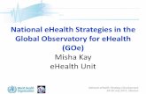 National eHealth Strategies in the Global Observatory for eHealth · PDF file 2012-07-31 · 24-26 July 2012, Geneva National eHealth Strategies in the Global Observatory for eHealth