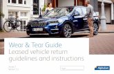 Wear & Tear Guide Leased vehicle return guidelines and ... · Tyres and rims 12 Interior 13 Retro-fitted equipment 14 Mechanics 15 Reading through this guide will let you know how