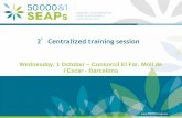 Wednesday, 1 October Consorcil El Far, Moll de lEscar ... · Emanuele Cosenza SOGESCA S.r.l. ... Plan: conduct the energy review and establish the baseline, definition of the EnPIs,